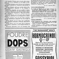 0113 - Page 88 - A travers l'officiel. Exercice de la médecine / Honoraires médicaux / Posologie infantile / Santé publique
