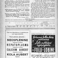 0161 - Page 136 - A travers l'officiel. Laboratoires / Sécurité sociale