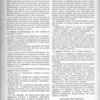 0173 - Page 148 - Partie scientifique. XIIIe congrès d’oto-neuro-ophtalmologie, Strasbourg, 4, 5 et 6 octobre 1946. Les manifestations O. -N. -O. dans les hypertensions artérielles malignes. Rapport de neurologie, par M. Riser / Rapport d’ophtalmologie, par MM. Couadau et Planques / Rapport d’O. -R. -L, par M. Favre