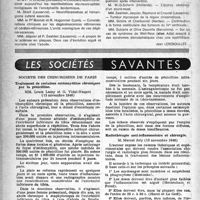 0177 - Page 152 - Partie scientifique. XIIIe congrès d’oto-neuro-ophtalmologie, Strasbourg, 4, 5 et 6 octobre 1946. Les manifestations O. -N. -O. dans les hypertensions artérielles malignes. Rapport d’O. -R. -L, par M. Favre / Les Sociétés Savante. Société des chirurgiens de Paris. Traitement de certaines ostéomyélites chroniques par la pénicilline, (15 novembre 1946) / Radiothérapie anti-inflammatoire et chirurgie, (15 novembre 1946)