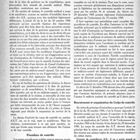 0183 - Page 158 - Partie professionnel. Organisation professionnelle. Le contrôle des accidents du travail. Champ d’activité du contrôle / Procédure de contrôle / Recrutement et organisation du Corps de contrôle