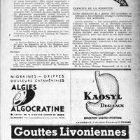 0208 - Page 183 - Dernières nouvelles. Pro pharmacie / Fiançailles / Mariages / A travers l'officiel. Exercice de la médecine