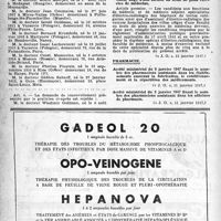 0209 - Page 184 - A travers l'officiel. Exercice de la médecine / Hôpitaux / Pharmacie