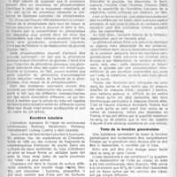 0215 - Page 190 - Partie Scientifique. La théorie de Cushny et l’exploration des fonctions rénales, par MM. M. Dérot et Jean Bernier. Réabsorption tubulaire / Excrétion tubulaire / Tests de la fonction glomérulaire