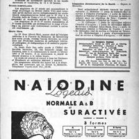 0252 - Page 227 - Dernières nouvelles. Université de Paris / Stages hospitaliers / Cours libre / Conseil départemental de la Seine de l’ordre des médecins / Inspection divisionnaire de la Santé