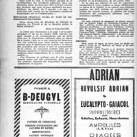 0255 - Page 230 - Dernières nouvelles. Comité de coordination de la Région Parisienne / Honoraires syndicaux minima et tarif de responsabilité des Caisses / Naissances / Nécrologie. [Dr Mollard, Mme E. Fischer, Mme Silvestre née Goës]