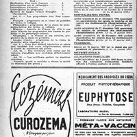 0257 - Page 232 - A l’officiel travers. Exercice de la médecine / Hôspitalisation privée / Pharmacie / Sécurité sociale. Allocation familiales