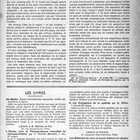 0266 - Page 241 - Partie scientifique. A propos des explorations radiologiques dans la tuberculose rénale, par le Dr Pierre Boulard / Les livres. Ars Médeci, Academia à Gand / Électron choc et Thérapeutiques nouvelles en neuropsychiatrie, par P. Delmas Marsalet, Librairie J. -B. Baillière et Fils, Paris / Les Contagions de la syphilis par G. Milian, Librairie J. -B. Baillière et Fils, Paris / Les Méthodes de choc et autres traitements physiopharmacologiques des Maladies mentales, par M. Pahmer, Librairie Le François, Paris