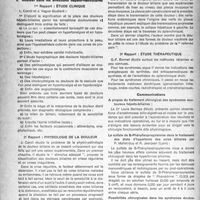 0405 - Page 380 - Partie scientifique. Association d’études physio-pathologiques du foie et de la nutrition. La douleur dans les affections hépato-vésiculaires. Etude clinique / Physiologie de la douleur / Etude thérapeutique