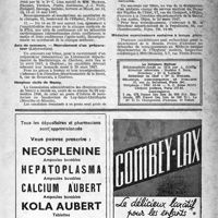 0428 - Page 403 - Dernières nouvelles. Cours et Conférences de ’la Clinique Médicale de la Pitié / Avis de concours. — Recrutement d’un préparateur / Hospices civils de Nancy / Direction départementale de la Population / Médecins examinateurs scolaires à temps plein