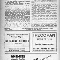 0471 - Page 446 - Correspondance. Sécurité sociale. Assurances sociales. Cotisations pour les domestiques / Allocations prénatales / Demandes & offres