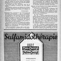 0479 - Page 454 - Dernières nouvelles. Chambre syndicale des Médecins de la Seine / Comité de coordination de la région Parisienne