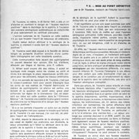 0490 - Page 465 - Partie scientifique. Les "fausses réactions positives" dans le dépistage de la syphilis. I. - A Propos de l'article du Dr Touraine, par Et. Lortat-Jacob / II. - Mise au point définitive, par le Dr Touraine