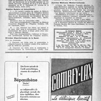 0524 - Page 499 - Dernières nouvelles. Clinique d’Oto-Rhino-Laryngologie / Hygiène Scolaire et Universitaire / Direction Départementale de la Santé / Journées Médicales Méditerranéennes