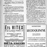 0525 - Page 500 - Dernières nouvelles. Comité de Coordination de la Région Parisienne / Journées Médicales Toulousaines / Salon des Médecins / Association des Engrais phosphatés