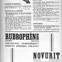 0527 - Page 502 - A travers l'officiel. Académie de médecine / Exercice de la médecine / Laboratoires