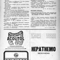 0528 - Page 503 - A travers l'officiel. Laboratoires / Sécurité sociale