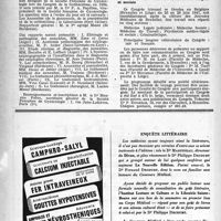 0557 - Page 532 - Dernières nouvelles. Commission consultative des hôpitaux libres / XIe Congrès français de Gynécologie / L’Institut Lecture et Culture / Deuxième Congrès International sous l’égide de l’Académie Internationale de Médecine légale et sociale
