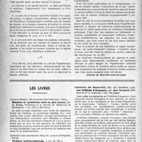 0573 - Page 548 - Partie scientifique. La pratique des injections inframusculaires de vitamine A dans le traitement de l’hypertension artérielle essentielle, par Léon Bruel et Raoul Lecoq. Cancer du caecum, M. J. P. Tourneux / Les livres. Maladies et syndromes rares ou peu connus, par A. Aimes, Librairie Masson, Paris / Pratique antirhumatismale, Collection des Laboratoires Midy / Les Infiltrats d'Assmann, par Jean Dumarest, Imprimerie des Beaux-Arts, Lyon