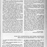 0588 - Page 563 - Partie professionnelle. Le mot du lecteur. A propos du cinéma / Pour une classification des divers certificats médicaux et le relèvement de leur tarif