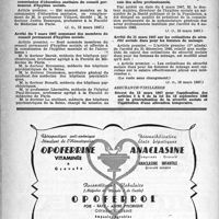 0609 - Page 584 - A travers l'officiel. Inspection médicale scolaire / Santé publique / Sécurité sociale. Assurance-maladie / Assurance-vieillesse