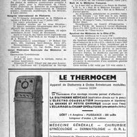 0653 - Page 628 - Dernières nouvelles. Hygiène Scolaire et Universitaire / Congrès international de Pédiatrie / Union Fédérative Nationale des Médecins de réserve / Nuit de la Médecine française / Syndicat des Médecins de la Côte-d’Or