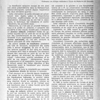 0658 - Page 633 - Partie scientifique. La transfusion de plasma sanguin et de produits similaires dans la pratique médicale courante, par L. Bethoux