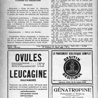 0727 - Page 702 - Correspondance. Questions diverses. Nettoyage des pointes de thermocautère / Demandes & offres