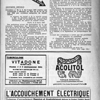 0736 - Page 711 - A travers l'officiel. Sécurité sociale
