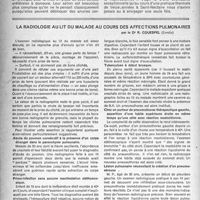 0743 - Page 718 - Partie scientifique. Traitement médical des anuries, par J. F. Porge / La radiologie au lit du malade au cours des affections pulmonaires, par le Dr R. Couespel