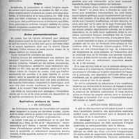 0747 - Page 722 - Partie scientifique. Les applications modernes du curare. Origine / Action pharmacodynamique / Applications pratiques du curare / Synthèse du Tubocurare