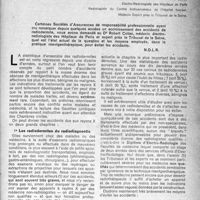 0786 - Page 761 - Partie scientifique. Les dispositifs de sécurité destinés à éviter les radio dermites en roentgenthérapie, par le Dr Robert Coliez. Les radio dermites du radiodiagnostic / Les radio dermites de la roentgenthérapie