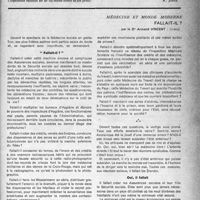 0798 - Page 773 - Partie professionnelle. Actualité professionnelle. Défense professionnelle sur le plan mondial / Médecine et monde moderne. Fallait-il ?, par le Dr Armand Vincent