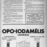 0812 - Page 787 - Dernières nouvelles. Université de Paris — Faculté de Médecine / Hygiène scolaire / Direction départementale de la Santé de la Sarthe / Hospice national des Quinze-Vingts / Ministère de la Santé Publique