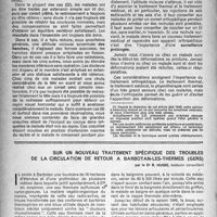 0829 - Page 802 - Partie scientifique. Le traitement orthopédique de la spondylose rhizomélique, J. -J. Herbert. Qu'est-ce que la spondylose rhizomélique ? / Sur un nouveau traitement spécifique des troubles de la circulation de retour à Barbotan-Les-Thermes (gers), par le Dr R. Hugel