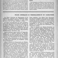 0841 - Page 814 - Partie scientifique. Un point douloureux précordial chez les intestinaux, par le Dr G. Hutet / États généraux du thermalisme et du climatisme