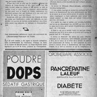 0854 - Page 825 - Échos & commentaires. Les élections aux conseils des caisses / Les honoraires médicaux dans les hôpitaux de l’Assistance Publique de Paris