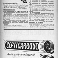 0867 - Page 838 - A travers l'officiel. Accidents du travail / Etudes médicales / Médecine du travail