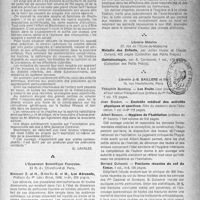 0874 - Page 845 - Partie scientifique. Les livres. Maladies des nourrissons et des enfants, 5e édition, par Germain Blechmann, Librairie G. Doin et Cie, Paris / Les Aérosols, Biancani E. et H, Delaville G. et M, L'Expansion Scientifique Française, Paris