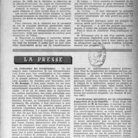 0878 - Page 849 - Partie scientifique. Les sociétés savantes. Société médicale des hôpitaux de Paris. Un cas de polypse recto-colique essentielle généralisée. Colectomie, Amputation, (14-2-1947) / La presse. La rééducation des hémiplégiques [(Le Scalpel, 25 janvier 1947)] / Considérations spéculatives sur les circonstances d’apparition de la poliomyélite [(Revue Médicale de Nancy, 15 janvier 1947)]