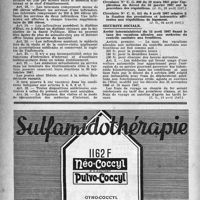 0903 - Page 874 - A travers l'officiel. Médecine scolaire / Réquisitions de logement / Sécurité sociale