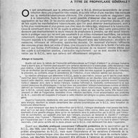 0906 - Page 877 - Partie scientifique. L'actualité prophylactique. La prémunition par le B. C. G. peut-elle être « imposée » à titre de prophylaxie générale?