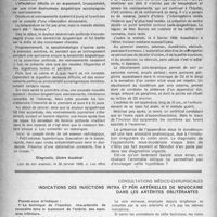 0911 - Page 882 - Partie scientifique. Clinique chirurgicale. Ruptures de la vessie, M. J. P. Tourneux [, Dr Pilven] / Consultations médicaux-chirurgicales. Indications des injections infra et péri artérielles de novocaïne dans les artérites oblitérantes