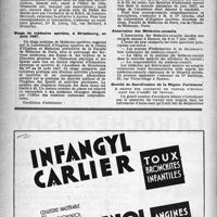 0945 - Page 916 - Dernières nouvelles. Les Journées Médicales de Bruxelles 1947 / Stage de médecine sportive, à Strasbourg, en août 1947 / Association des Médecins-conseils / Comité de Coordination de la Région Parisienne