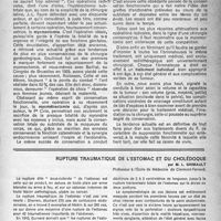 1054 - Page 1025 - Partie scientifique. Les idées nouvelles sur le fibro-myome utérin, par le Professeur H. Mériel / Rupture traumatique de l’estomac et du cholédoque, par M. L. Grimault