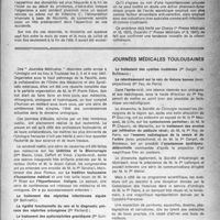 1098 - Page 1069 - Partie scientifique. Essais de traitement des stomatites bismuthiques par la vitamine c à haute dose, par le Dr S. Blau / Journées médicales Toulousaines