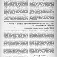 1132 - Page 1103 - Partie scientifique. Réservée à la Faculté de Médecine de Nancy. Le salicylate de soude en goutte à goutte rectal dans la maladie rhumatismale, par P. -L. Drouet / A propos de quelques dispositifs infra-crâniens de régulation de la circulation cérébrale, par E. Legait. Le couple vasculaire “ segment juxta-hypophysaire de la carotide interne et sinus caverneux