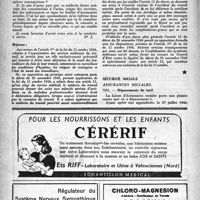 1165 - Page 1132 - Correspondance. Médecine du travail / Sécurité sociale. Assurances sociales. Dépassements du tarif