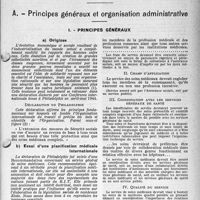 1190 - Page 5 - Sécurité sociale. Principes et organisation assurance maladie - maternité, (Professions non agricoles). Principes généraux et organisation administrative. Principes généraux. Origines. Déclaration de Philadelphie / Essai d’une planification médicale internationale. Principes / Champ d’application / Coordination avec les services / Qualité du service