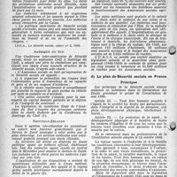 1193 - Page 8 - Sécurité sociale. Principes et organisation assurance maladie - maternité, (Professions non agricoles). Principes généraux et organisation administrative. Principes généraux. Plans et réalisations à l’étranger. États-Unis / Amérique du Sud / Nouvelle-Zélande / U. R. S. S / Le plan de sécurité sociale en France. Principes / Exposé des motifs du plan de sécurité sociale, Ordonnance du 4 octobre 1945 (Extraits)